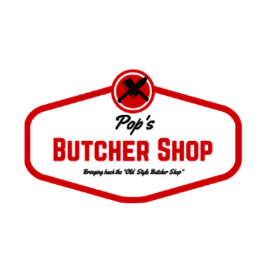 Pop's Butcher Shop logo