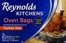 Reynolds Kitchens Turkey Oven Bags, 19 x 23.5 inches, 2 Count