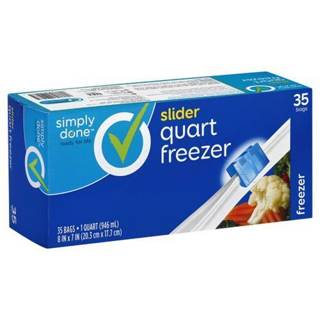 Simply Done Quart Freezer Bags 