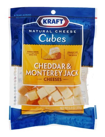 Buy Kraft Natural Cheese, Cubes, Cheddar & Mo... Online | Mercato