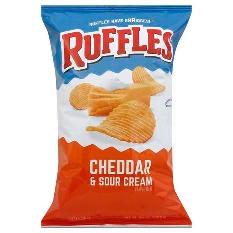 Buy Ruffles Potato Chips, Cheddar & Sour Crea... Online | Mercato