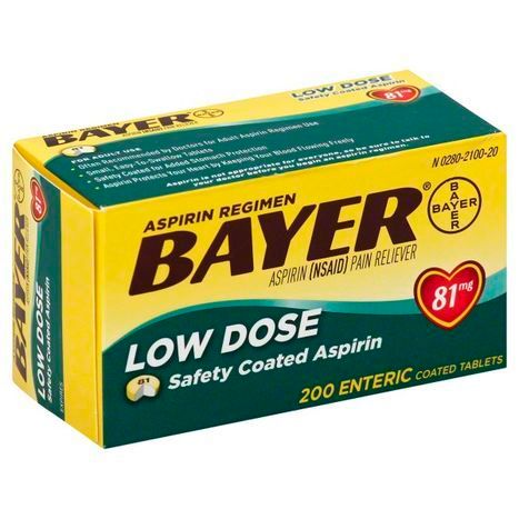 Buy Bayer Aspirin, Low Dose, 81 mg, Enteric C... Online | Mercato