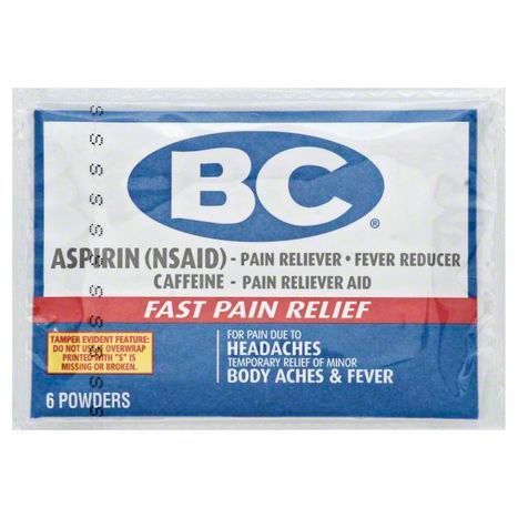 Buy BC Pain Relief, Fast, Powders - 6 Each Online | Mercato