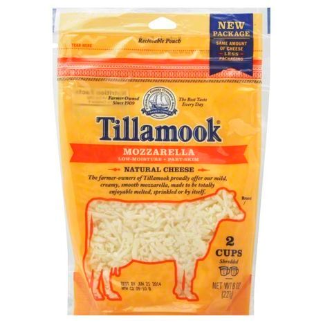 Buy Tillamook Shredded Cheese, Mozzarella - 8... Online | Mercato