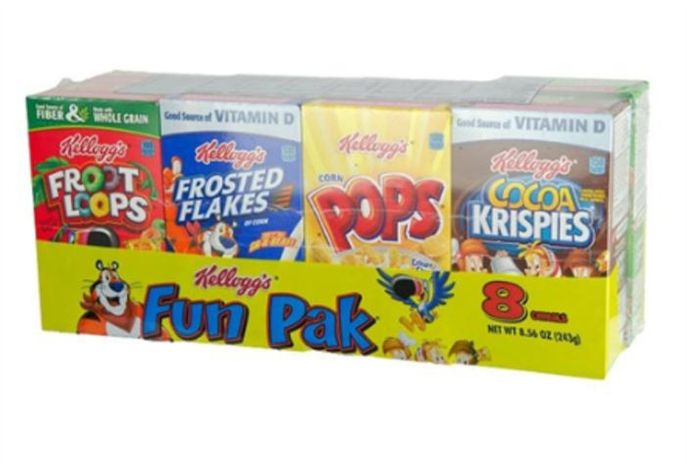 Buy Kellogg's Assorted Cereal Fun Pack - 8 Count Online | Mercato