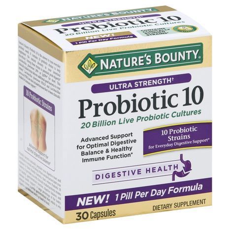 Buy Natures Bounty Probiotic 10, Ultra Streng... Online | Mercato