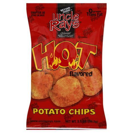 Buy Uncle Rays Potato Chips, Hot Flavored - 3... Online ...