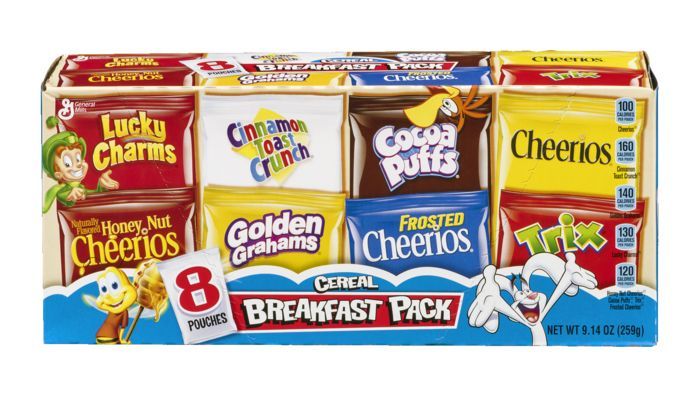 Buy General Mills Cereal, Breakfast Pack - 8  Online 