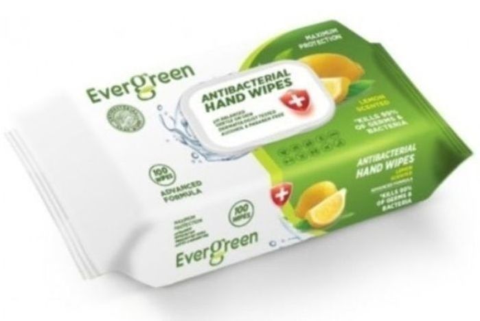 Buy Evergreen Antibacterial Hand Wipes - 100 ... Online | Mercato