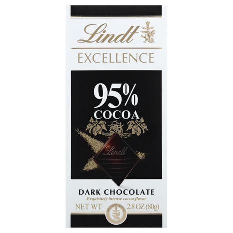 Lindt Excellence Chocolate, Dark, 95% Cocoa - 2.8 oz