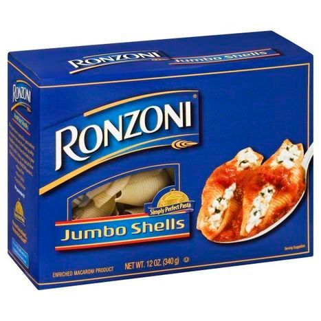 Ronzoni Shells, Jumbo, No. 95