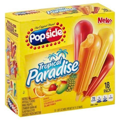 Buy Popsicle Ice Pops, Tropical Paradise, 18 ... Online | Mercato