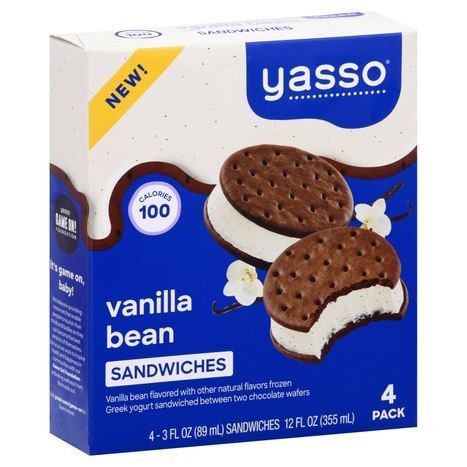 Buy Yasso Sandwiches, Vanilla Bean - 4 Each Online | Mercato