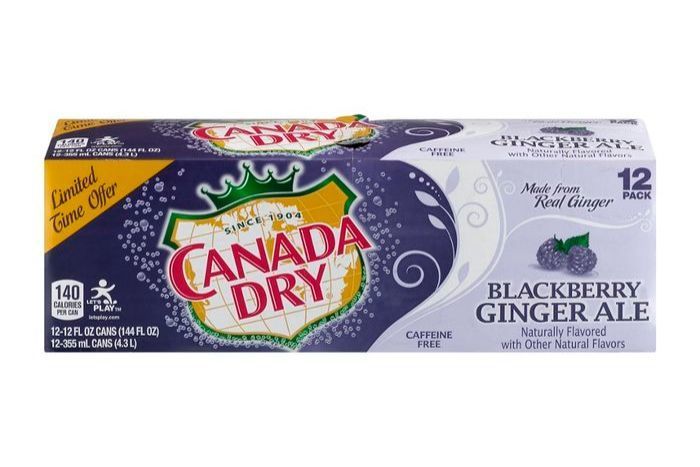 Buy Canada Dry Ginger Ale, Blackberry, 12 Pac... Online | Mercato