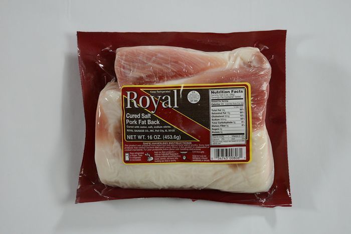 Buy Royal Cured Fat Back Salt Pork 16 Ounces Online Mercato