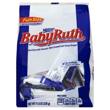 Buy Baby Ruth Candy Bars, Fun Size - 11.5 Ounces Online ...