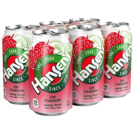 Buy Hansens Soda, Cane, Kiwi Strawberry - 12 ... Online | Mercato