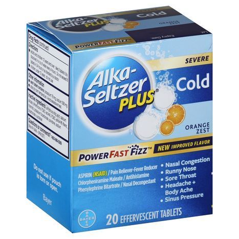 Buy Alka Seltzer Plus Cold, Severe, Effervesc... Online | Mercato