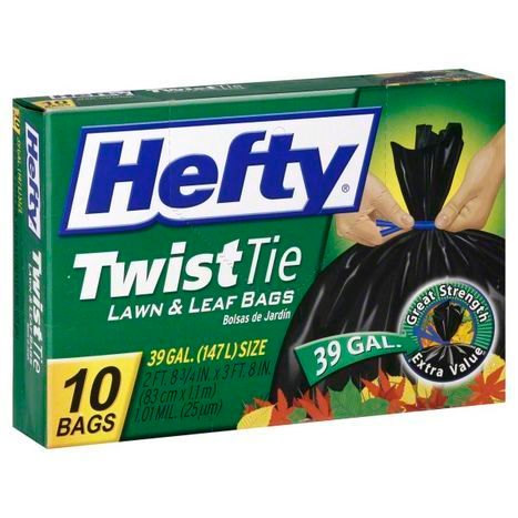 Hefty® Twist Tie 39 Gallon Lawn & Leaf Bags 10 ct. Box