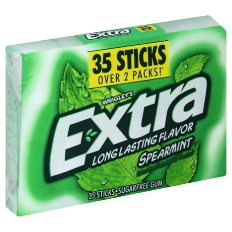 Buy Extra Gum, Sugarfree, Spearmint - 35 Count Online | Mercato