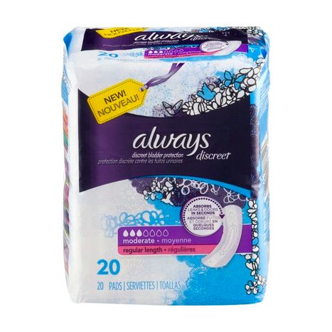 Buy Always Discreet Pads, Moderate, Regular L... Online | Mercato