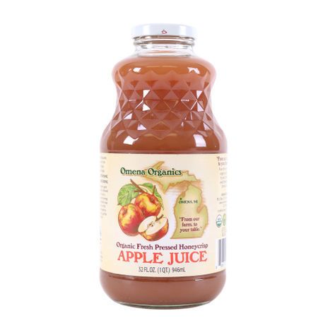 Omena Organics Organic Fresh Pressed Honeycrisp Apple Juice