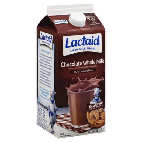 Buy Lactaid Milk, Whole, Chocolate - 0.5 Gallons Online | Mercato