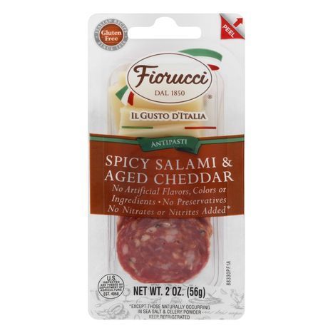 Buy Fiorucci Spicy Salami & Aged Cheddar - 2 ... Online | Mercato