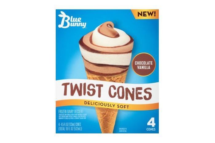 Buy Blue Bunny Twist Cones Chocolate Vanilla ... Online | Mercato