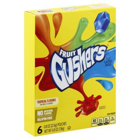 Buy Fruit Gushers Snacks, Fruit Flavored - 6 ... Online | Mercato