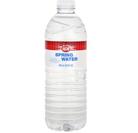 liter iga bottle pack spring water