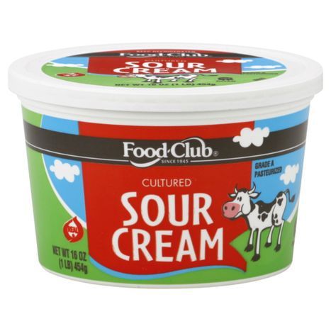 Buy Food Club Sour Cream, Cultured - 16 Ounces Online | Mercato