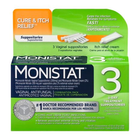 Buy Monistat 3 Cure & Itch Relief Vaginal Ant... Online | Mercato