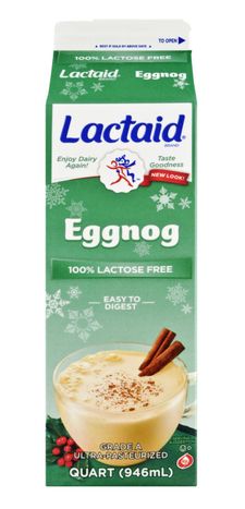 Buy Lactaid Eggnog - 32 Ounces Online | Mercato