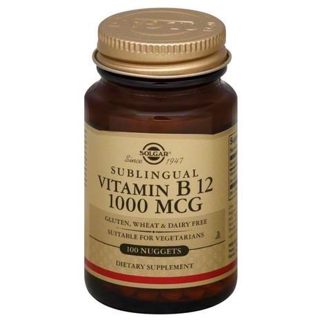 Buy Solgar Vitamin B12, Sublingual, 1000 Mcg,... Online | Mercato