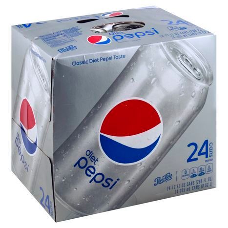 Buy Pepsi Soda, Diet, 24 Pack Online | Mercato