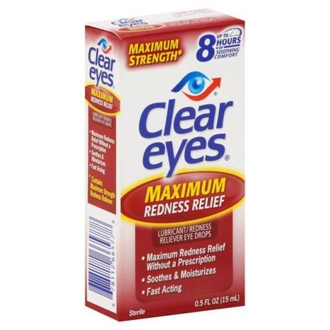 Buy Clear Eyes Eye Drops, Maximum Redness Rel... Online | Mercato