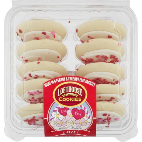 Buy Lofthouse White Frosted Love Sugar Cookies Online | Mercato