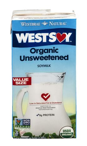 Buy WestSoy Organic Soy Milk, Unsweetened - 6... Online | Mercato