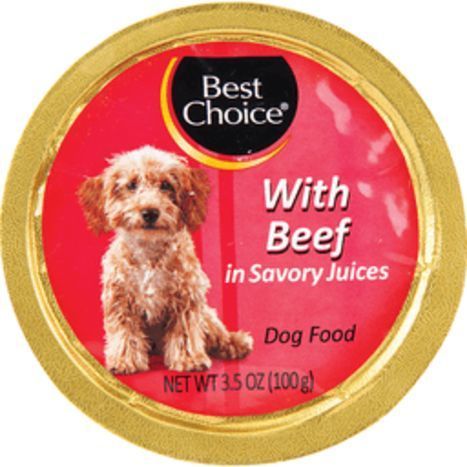 Buy Best Choice Beef Dog Food Cup - 3.5 Ounces Online | Mercato