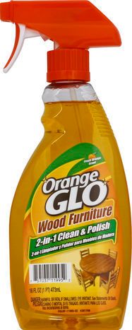 Orange Glo Clean & Polish, 2-in-1, Wood Furniture, Fresh Orange Scent - 16 fl oz