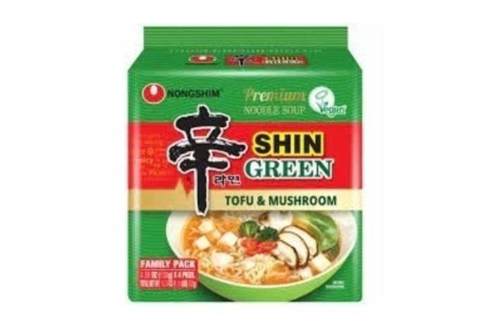 Buy NONGSHIM SHIN RAMYUN GREEN MULTI 125g x 4pk Online | Mercato