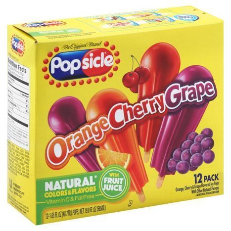 Buy Popsicle Ice Pops, Orange, Cherry, Grape,... Online | Mercato