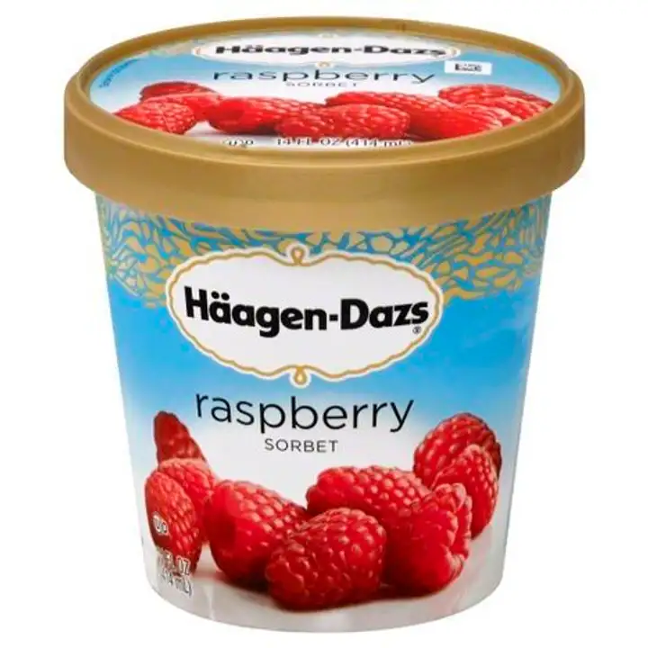 Order Haagen Dazs Sorbet, Raspberry - 16 Ounces food online from Holiday farms store, Roslyn Heights on bringmethat.com