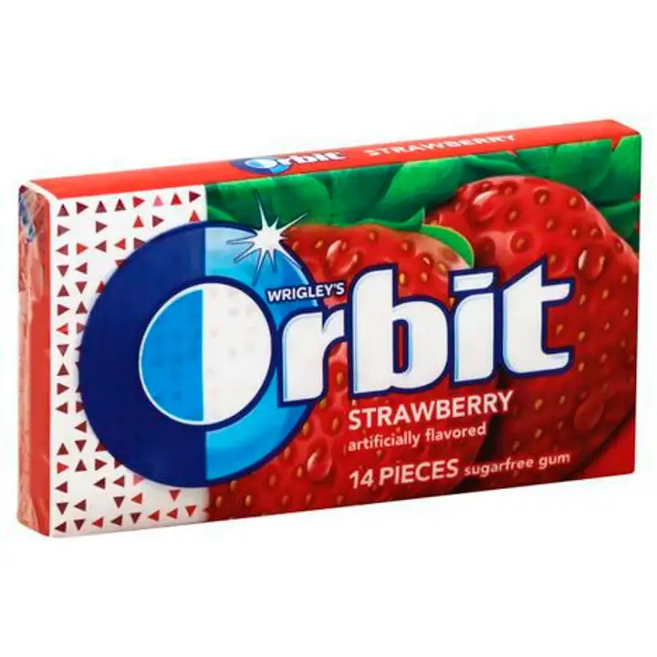 Order Orbit Gum, Sugarfree, Strawberry - 14 Count food online from Holiday farms store, Roslyn Heights on bringmethat.com