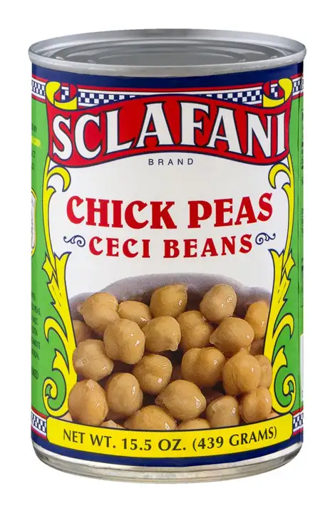 Order Sclafani Chick Peas - 16 Ounces food online from Meats Supreme store, Brooklyn on bringmethat.com
