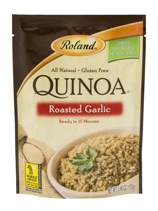 Order Roland Quinoa, Roasted Garlic - 5.46 Ounces food online from Novato Harvest Market store, Novato on bringmethat.com