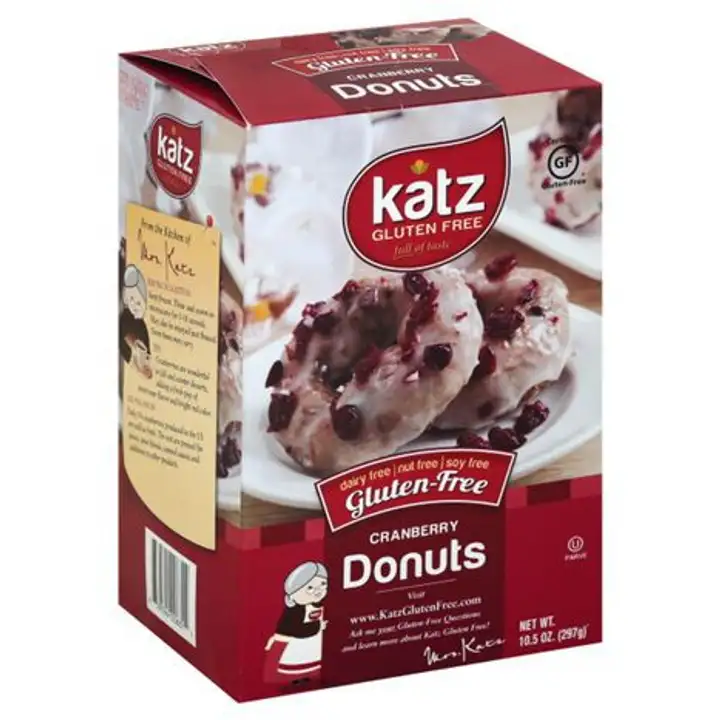 Order Katz Donuts, Gluten Free, Cranberry - 10.5 Ounces food online from Whole Foods Co-Op Denfeld store, Duluth on bringmethat.com