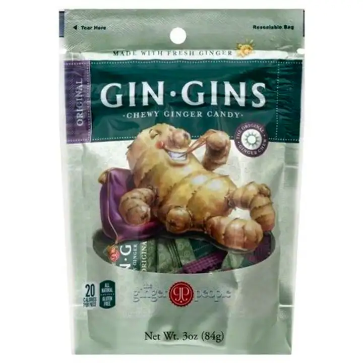 Order Ginger People Gin Gins Ginger Candy, Chewy, Original - 3 Ounces food online from Novato Harvest Market store, Novato on bringmethat.com