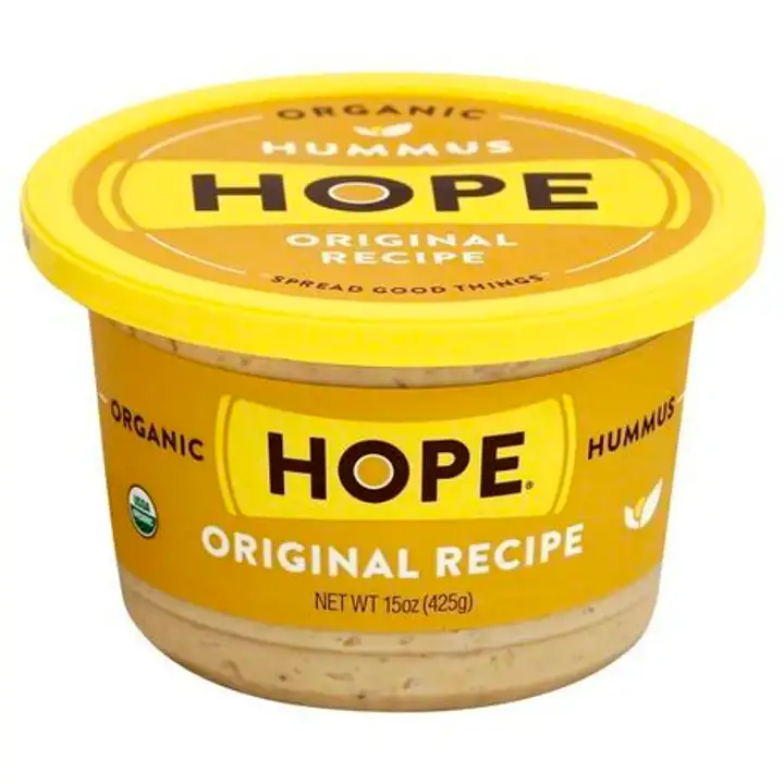 Order Hope Foods Hummus, Organic, Original Recipe - 15 Ounces food online from Whole Foods Co-Op Denfeld store, Duluth on bringmethat.com